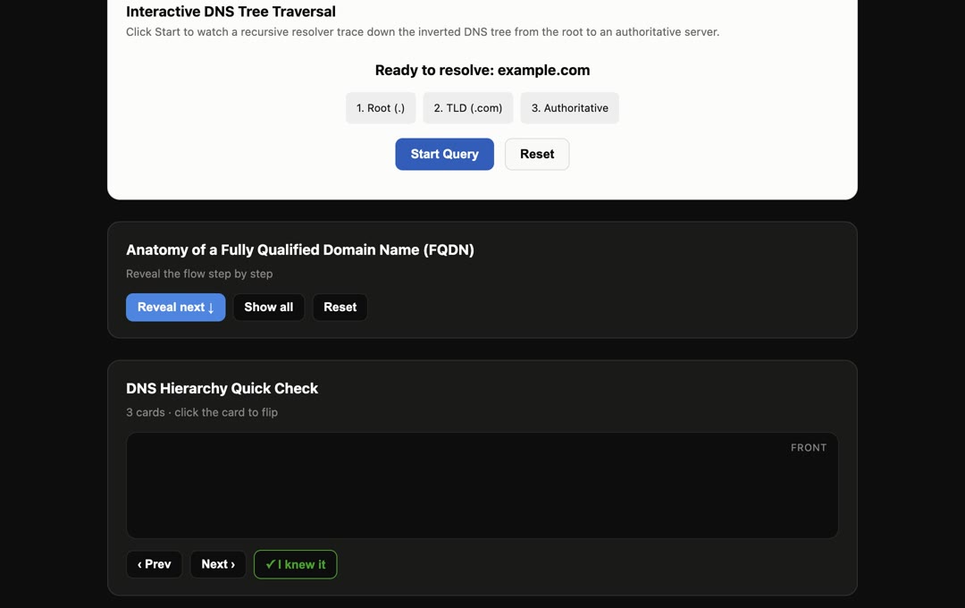 CourseCast lesson with interactive widgets