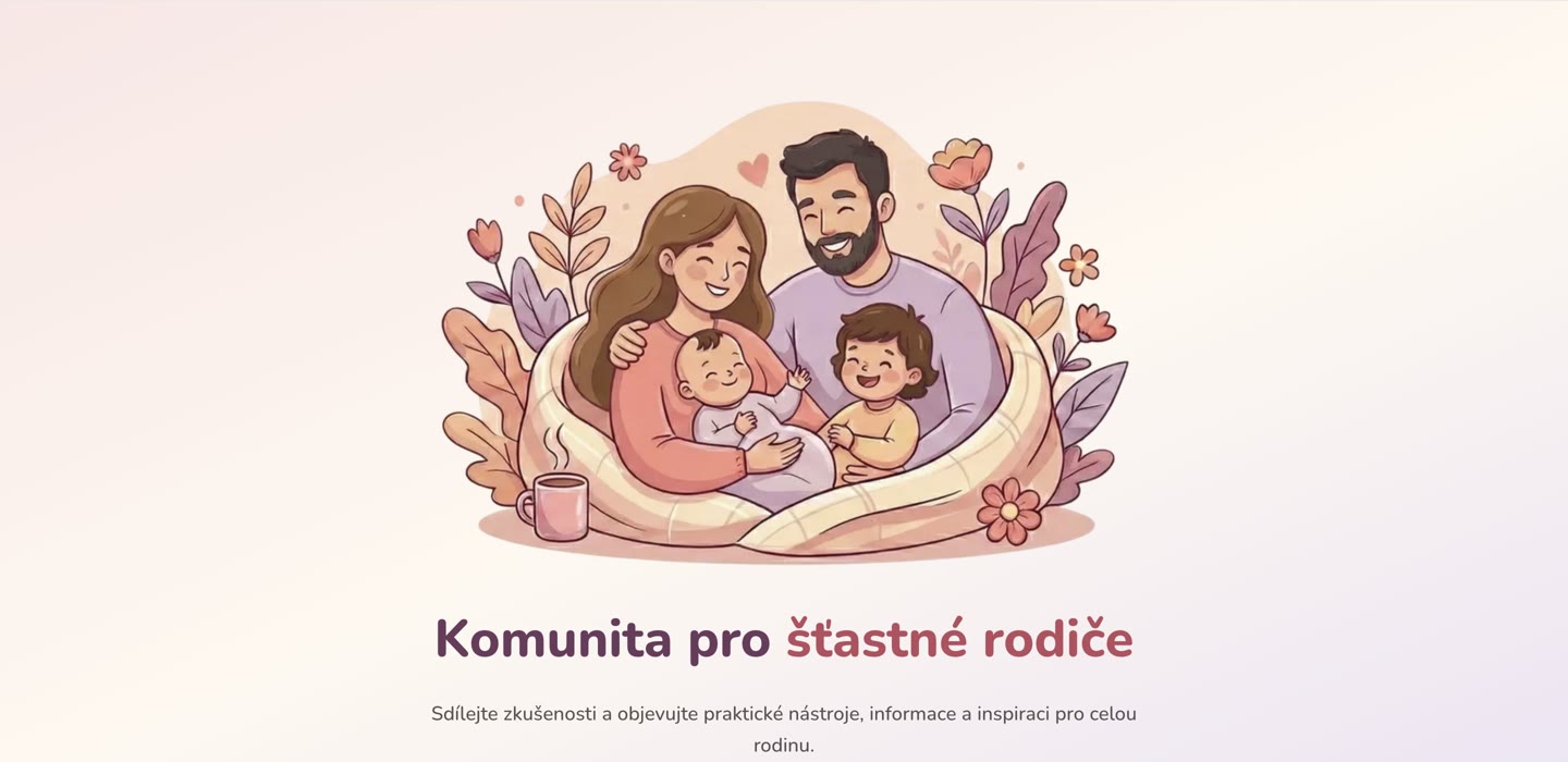 Vítej Baby community homepage for Czech parents